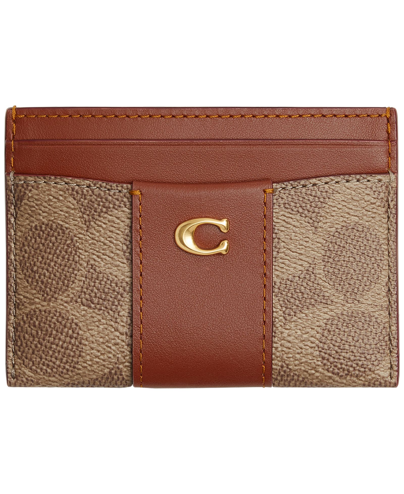 COACH Essential Signature Canvas Card Case