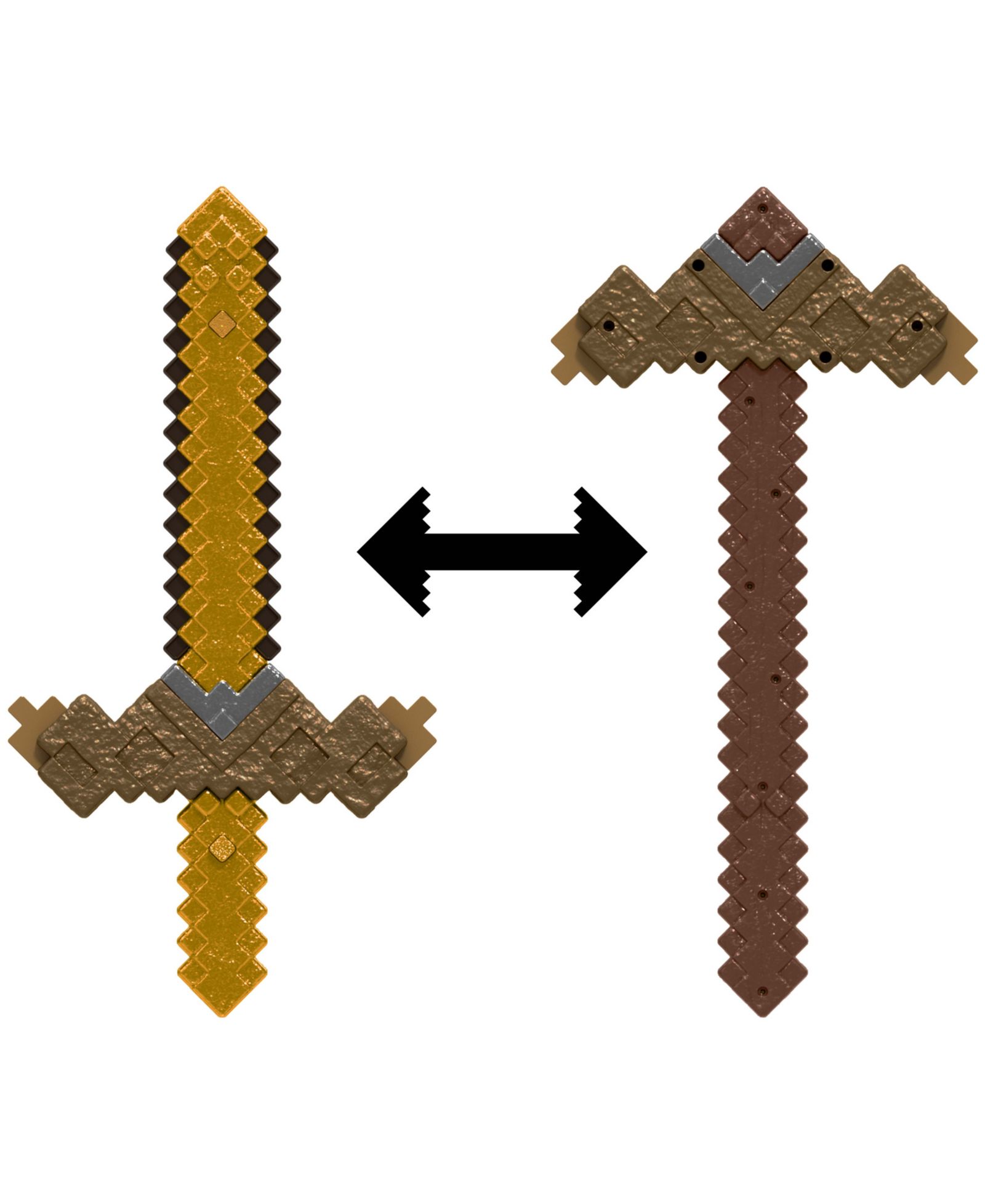 Игрушка Minecraft Click and Switch Sword and Pickaxe 2-in-1