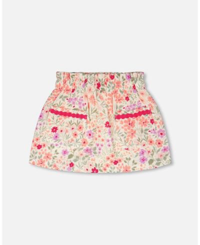 Детские шорты Deux par Deux Baby Girls Muslin Off White Printed Flowers