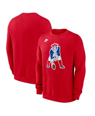 Nike Men's Red New England Patriots Pat Patriot Club Sweatshirt