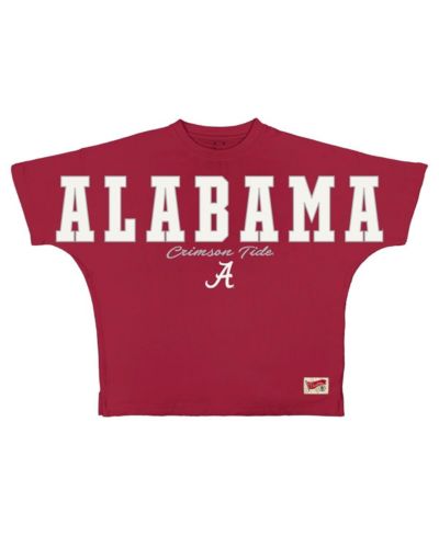 Pressbox Women's Crimson Alabama Crimson Tide Flannigan Oversized T-Shirt