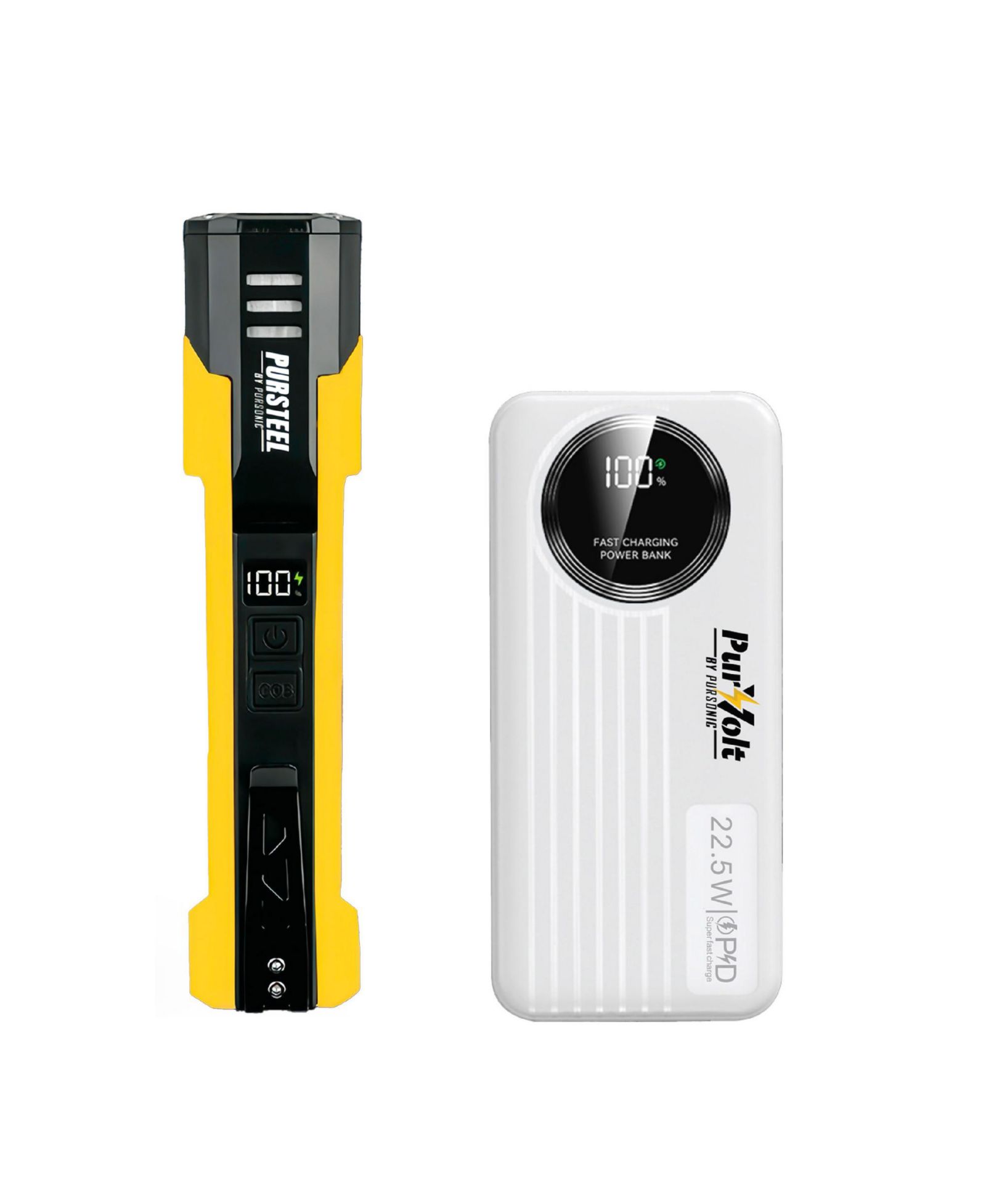 Комплект PURSONIC: фонарик и Power Bank