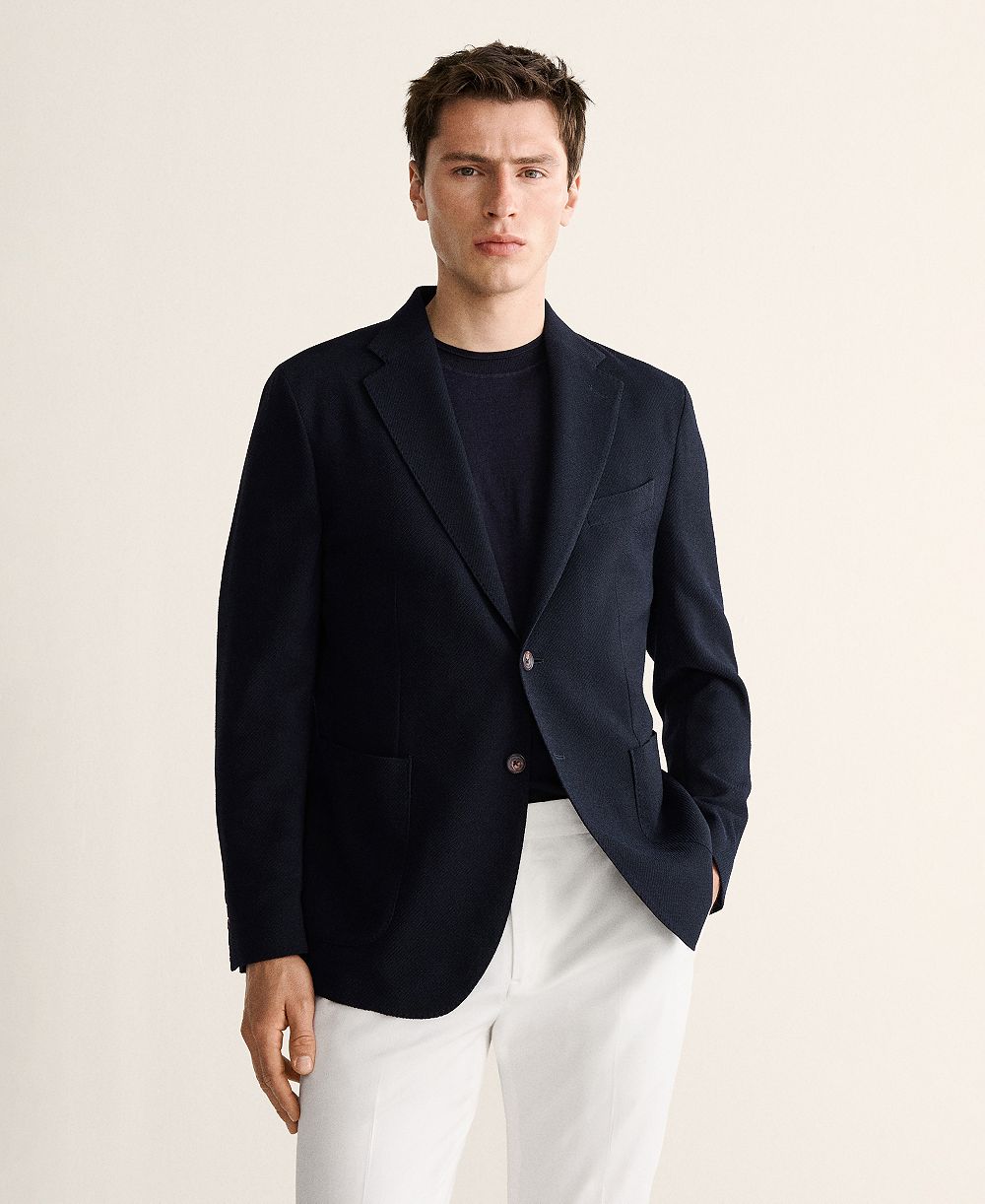 Mango Men's Slim-Fit Wool Blazer