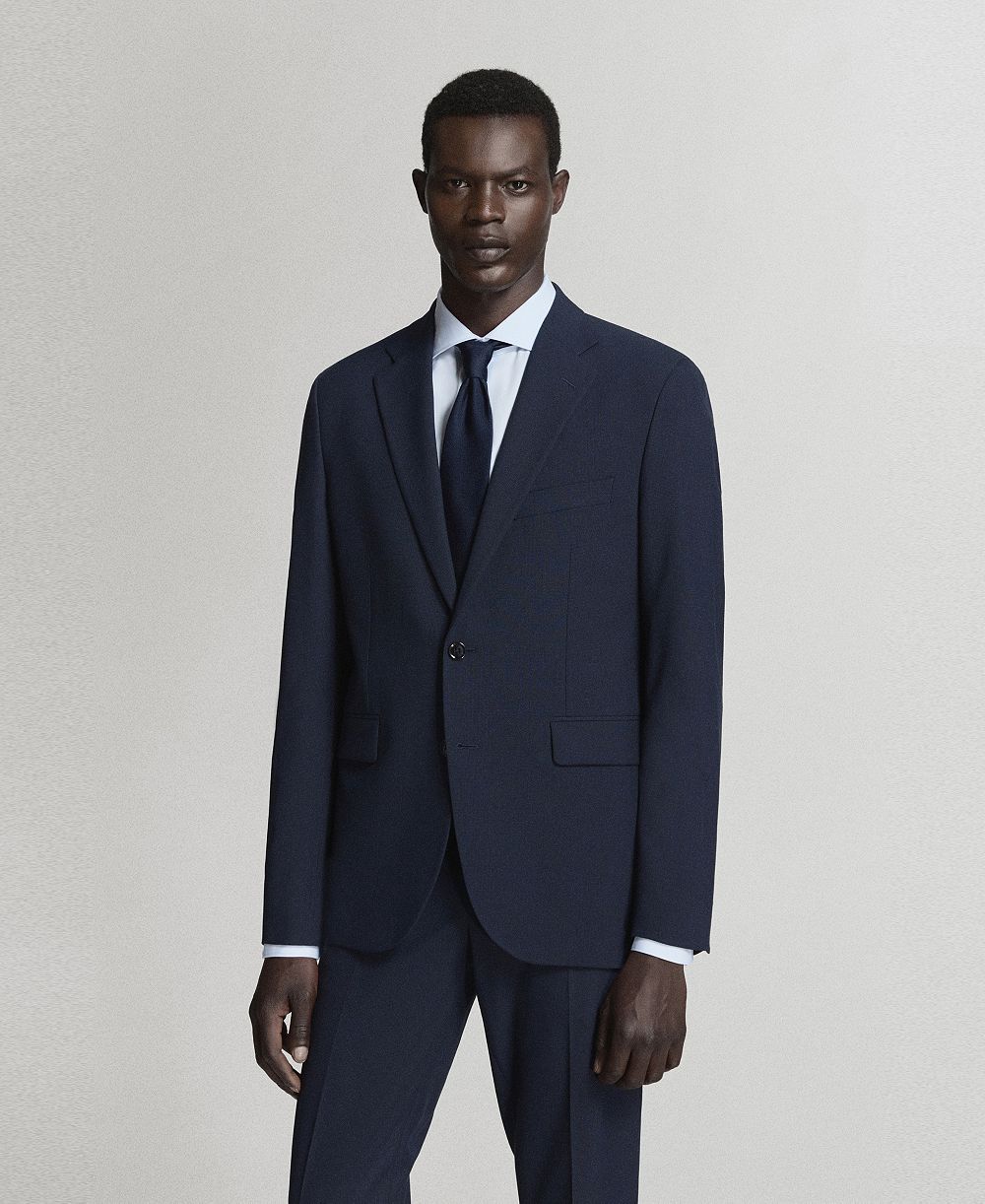 Мужской приталенный пиджак Mango Milan Slim-Fit Suit Blazer