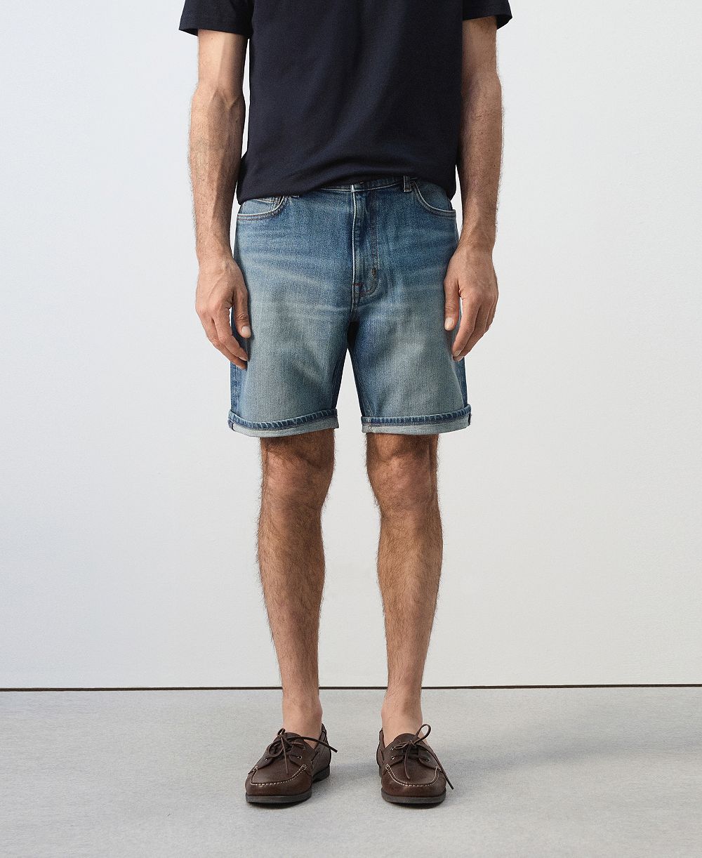 Мужские джинсовые шорты Mango Bermuda Slim-Fit, 9.45"