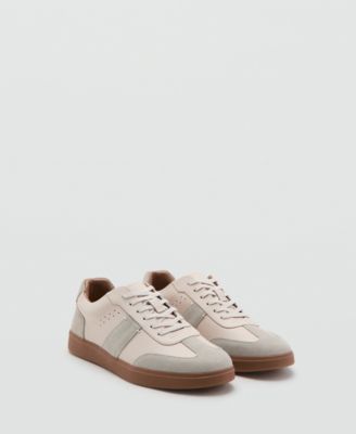 Мужские кожаные кеды MANGO Combined Leather Sneakers