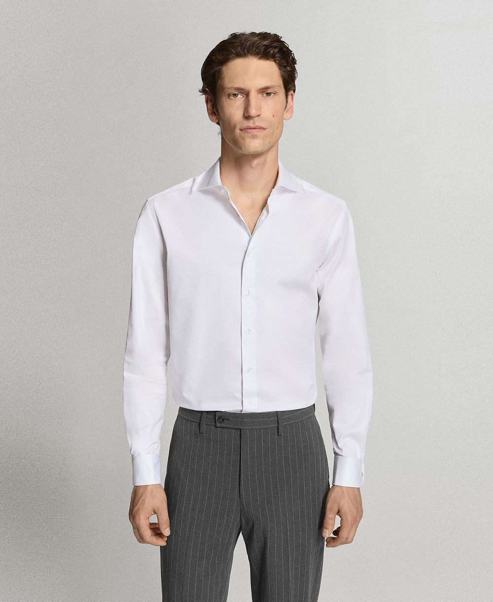 Мужская рубашка Mango Cotton Slim-Fit Dress