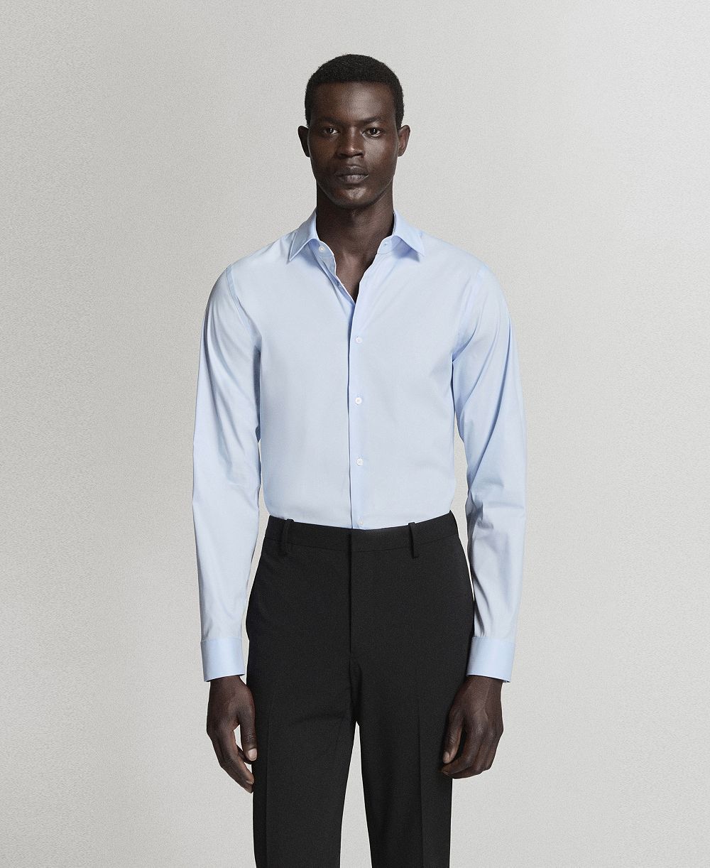 Мужская рубашка Mango Super Slim Fit Cotton Stretch