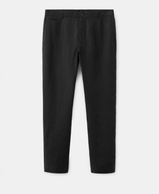 Мужские льняные брюки Mango Slim-Fit