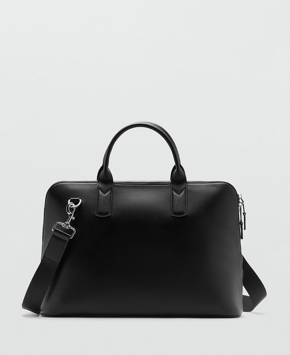 Mango Men's Leather Tote Bag