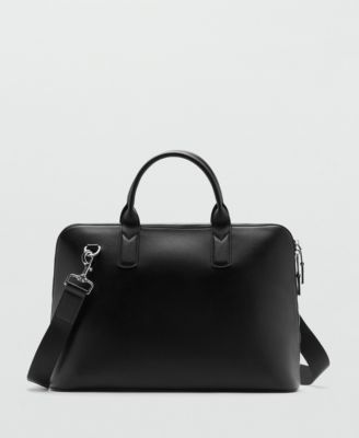 Mango Men's Leather Tote Bag