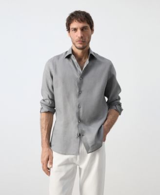 Mango Men's Linen Slim-Fit Shirt