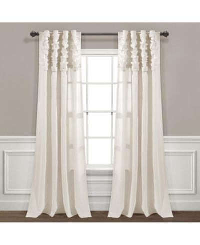 Декоративная штора Lush Decor Ruched Waterfall Linen Textured