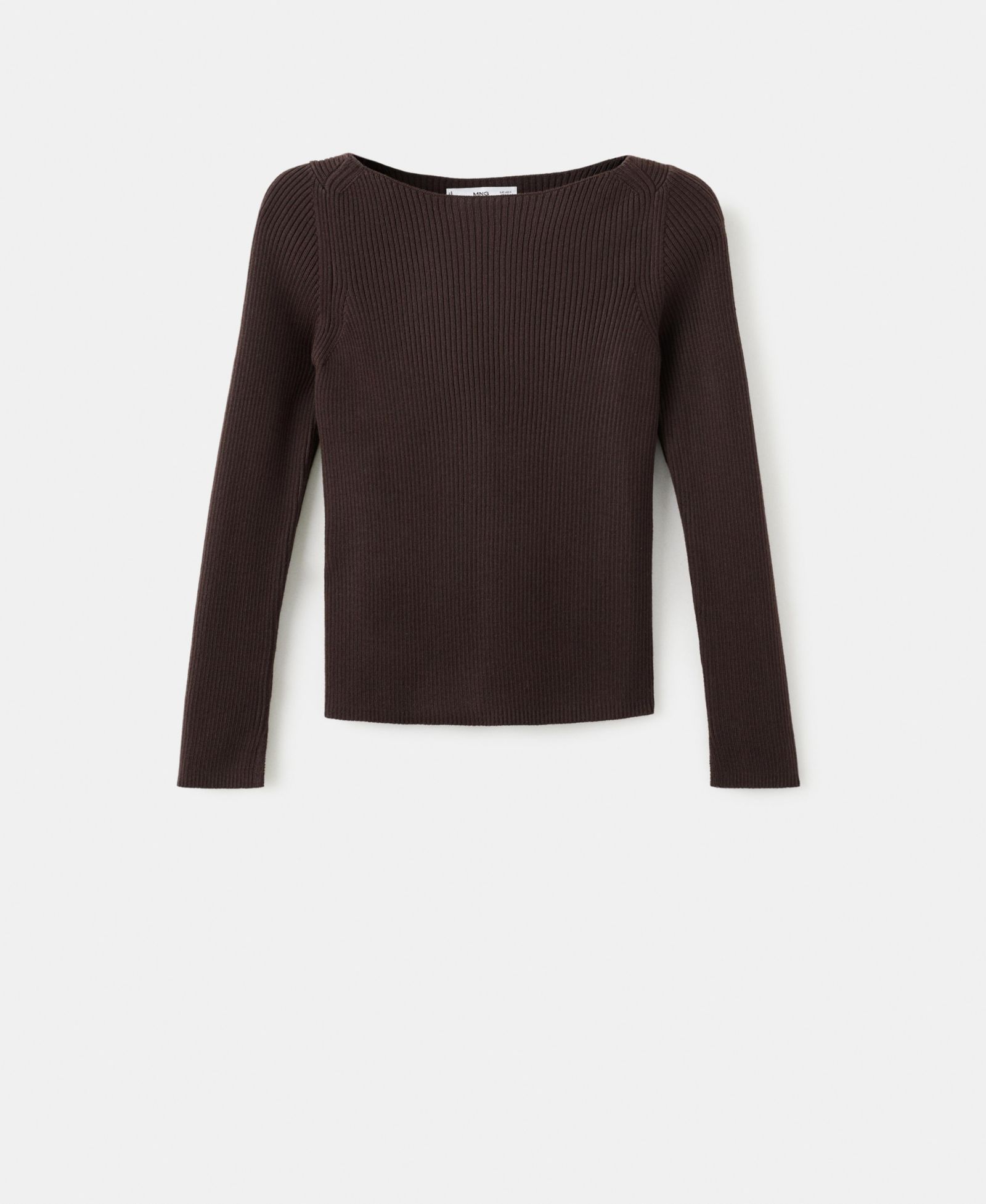 Вязаный свитер Mango Women's с вырезом лодочкой