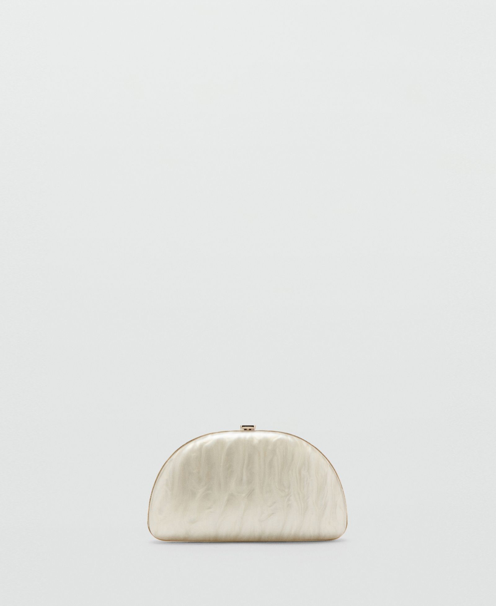 Mango Women's Cultivated Pearl-Effect Clutch Bag
