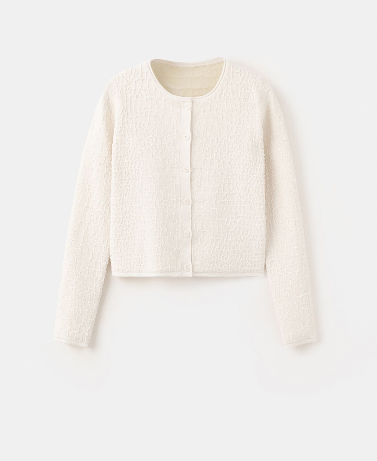 Mango Women's Textured Knit Cardigan Sweater