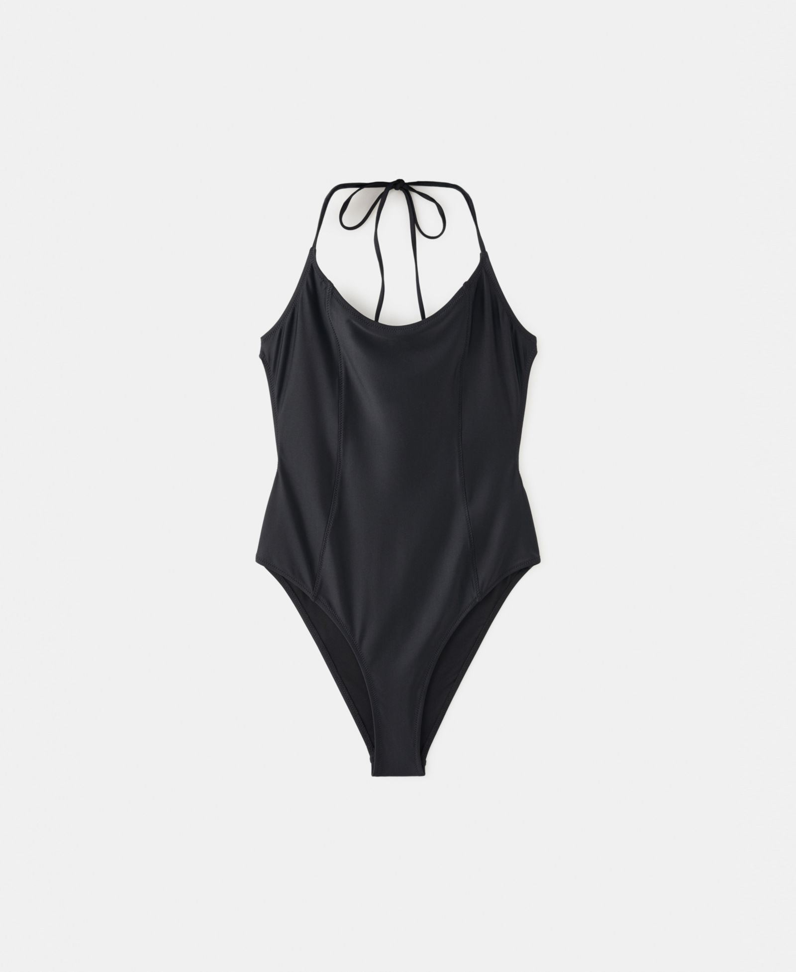 Mango Women's Seam Detail Halter Swimsuit