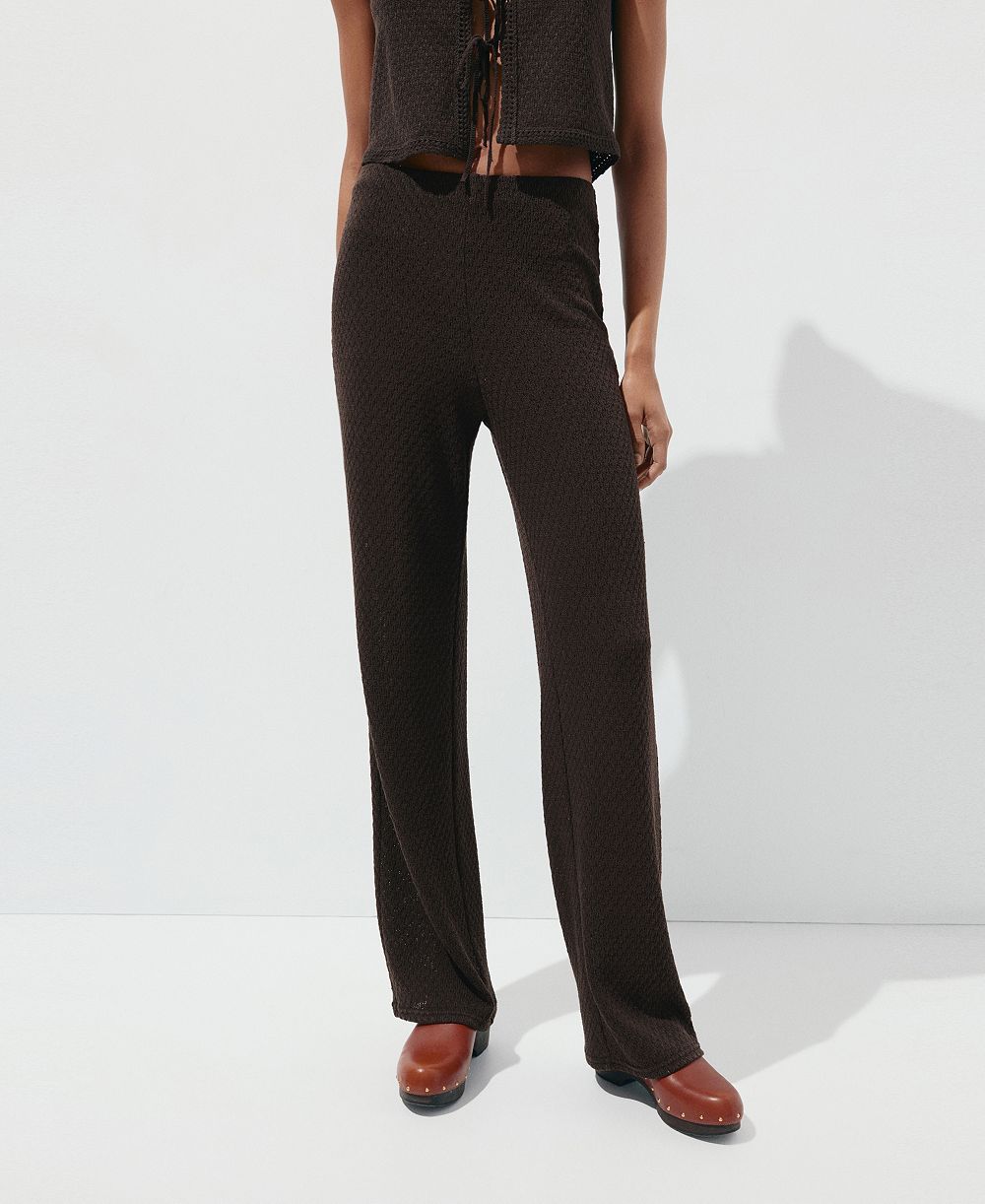 Mango Women's Straight Knitted Pants