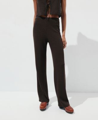Mango Women's Straight Knitted Pants