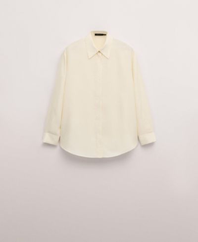 Women's Selection Silk with Concealed Buttons Blouse