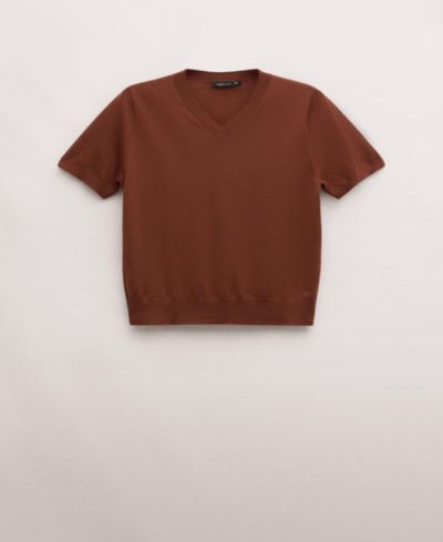 Women's Selection Wool Short-Sleeved Sweater