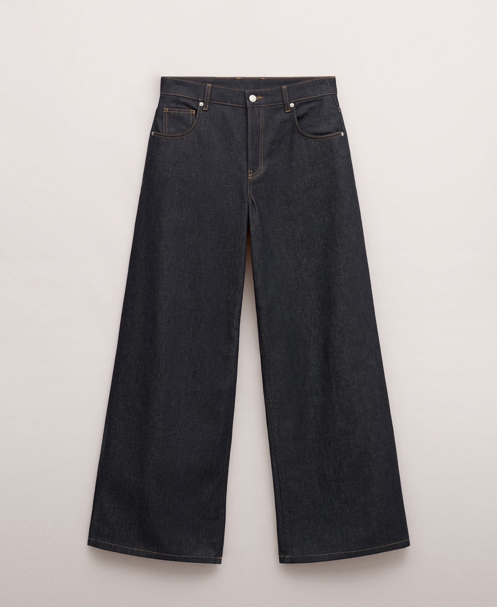 Mango Women's Low-Rise Wide Leg Jeans