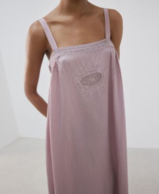 Mango Women's Openwork Details Nightgown