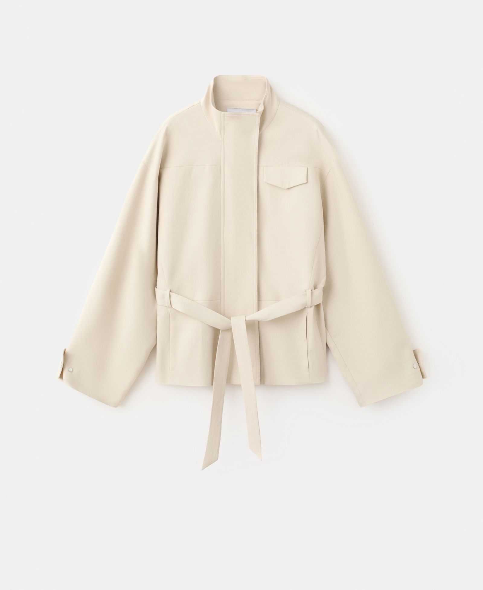 Женская куртка Mango High Neck Belted