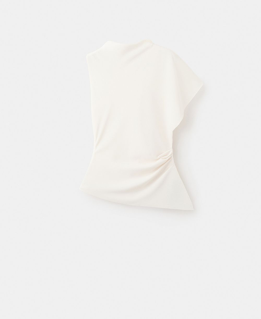 Mango Women's Ruched Detail Asymmetrical Blouse