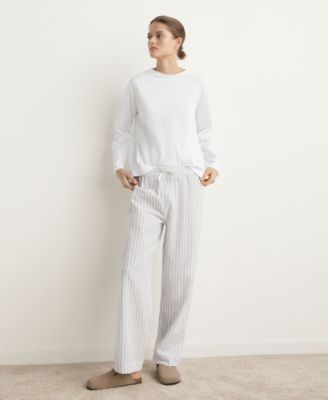 Mango Women's Two-Piece Cotton Striped Pyjamas