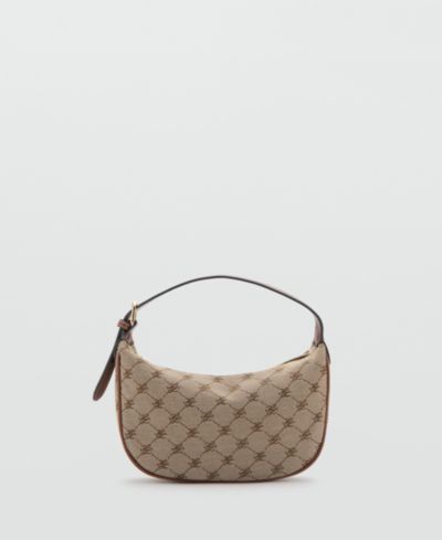 Mango Women's Printed Logo Shoulder Bag