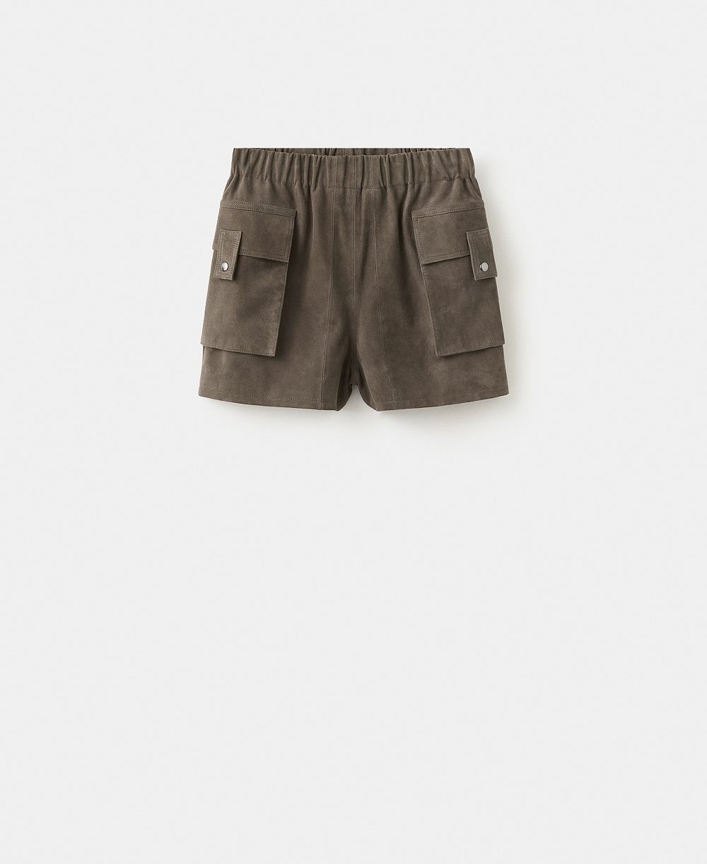 Женские шорты Mango Pockets Suede