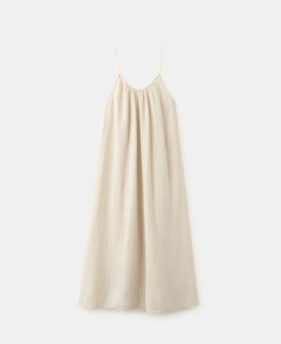 Mango Women's Long Chiffon Dress
