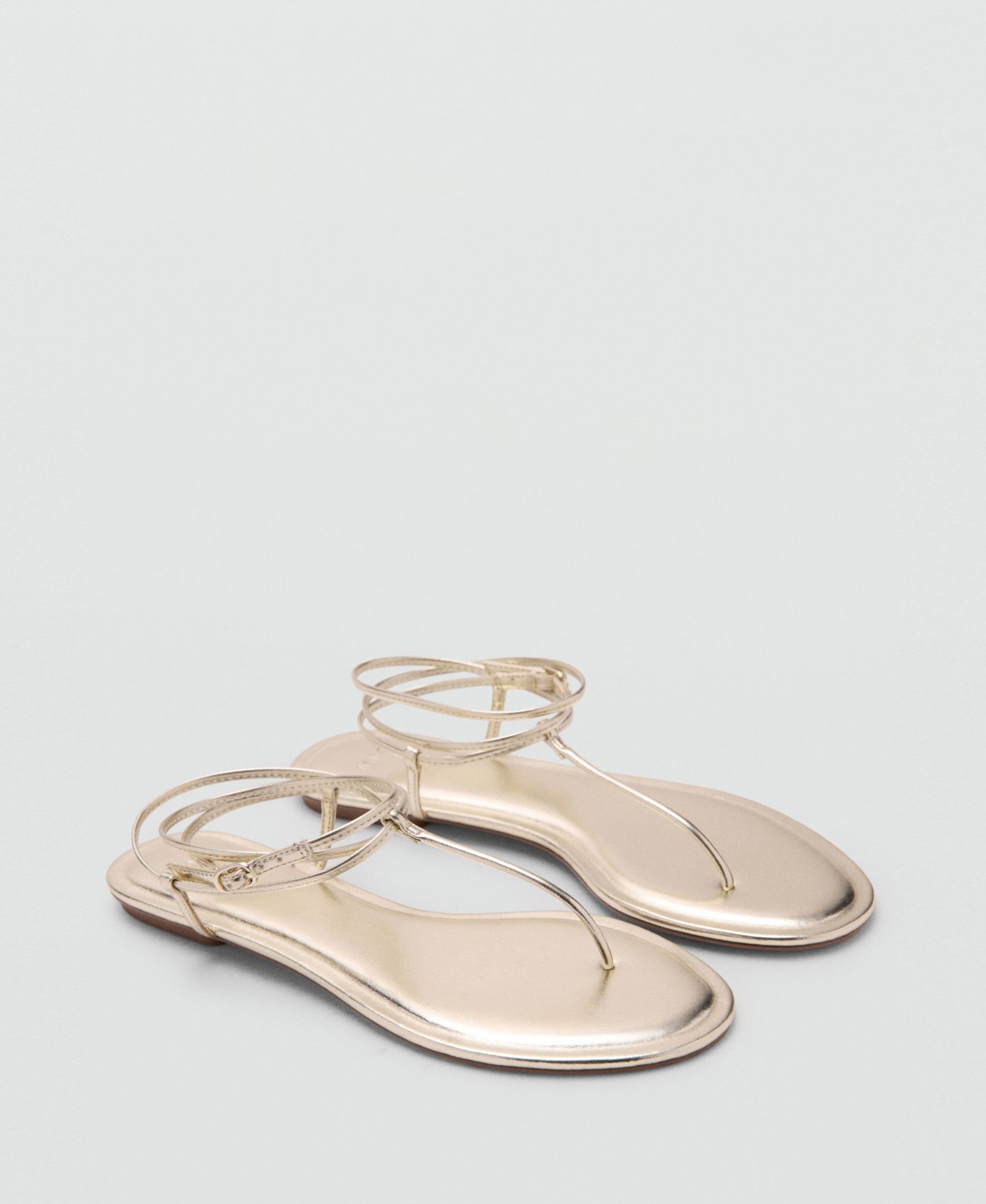 Женские сандалии Mango Metallic Straps