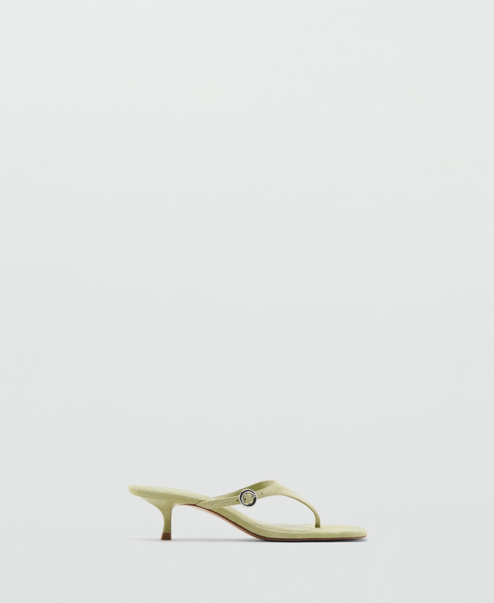 Mango Women's Kitten-Heel Leather Sandals