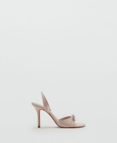 Mango Women's Bow Detail Strappy Heeled Sandals