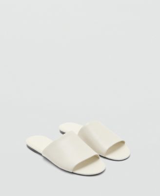 Женские кожаные сандалии Mango Flat
