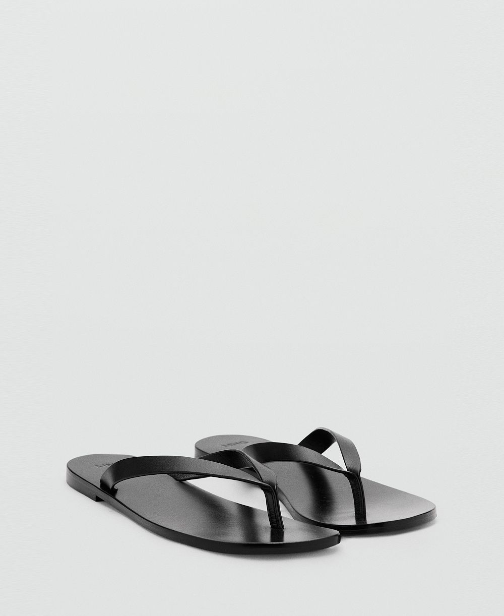 Mango Women's Leather Strap Sandals