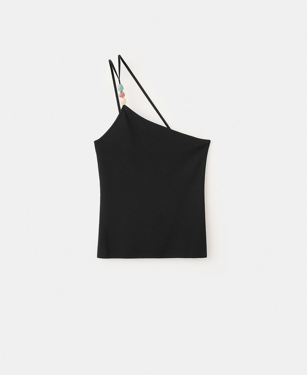 Mango Women's Knit Asymmetric Top