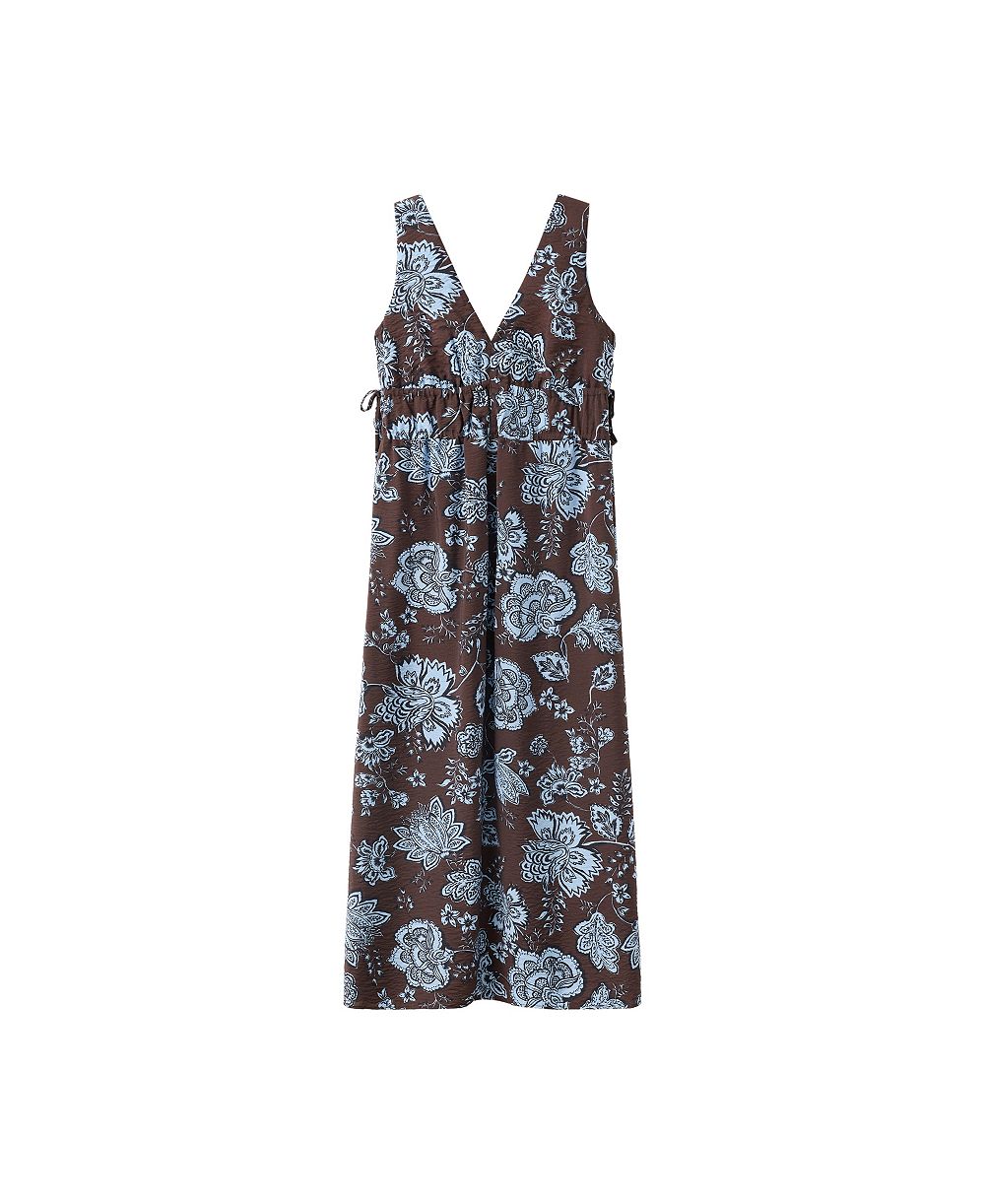 Женское платье Mango Floral Midi V-Neck