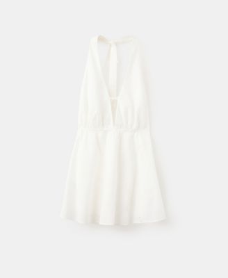 Mango Women's Openwork Embroidery A-Line Dress