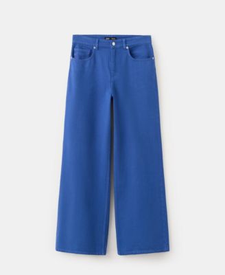 Женские широкие джинсы Mango Low-Rise Wideleg