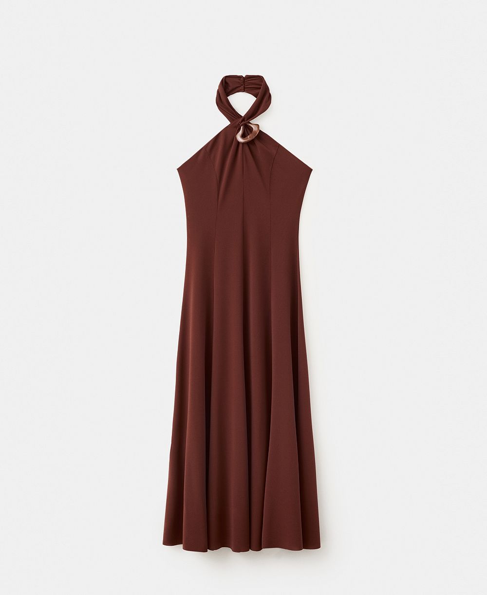 Mango Women's Halter-Neck Knitted Dress