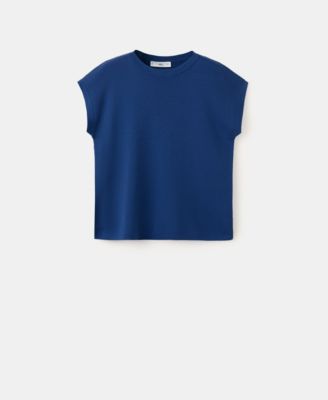 Mango Women's Short-Sleeve Cotton Sweater