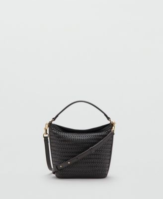 Mango Women's Small Braided Bucket Bag