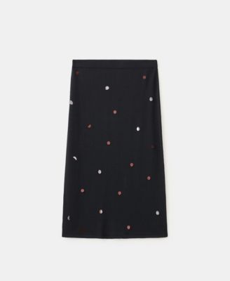 Mango Women's Fine-Knit Sequined Skirt