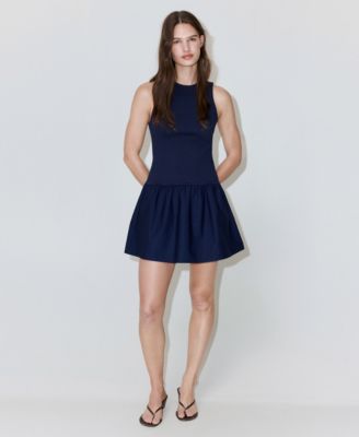 Mango Women's Honeycomb Cotton Dress