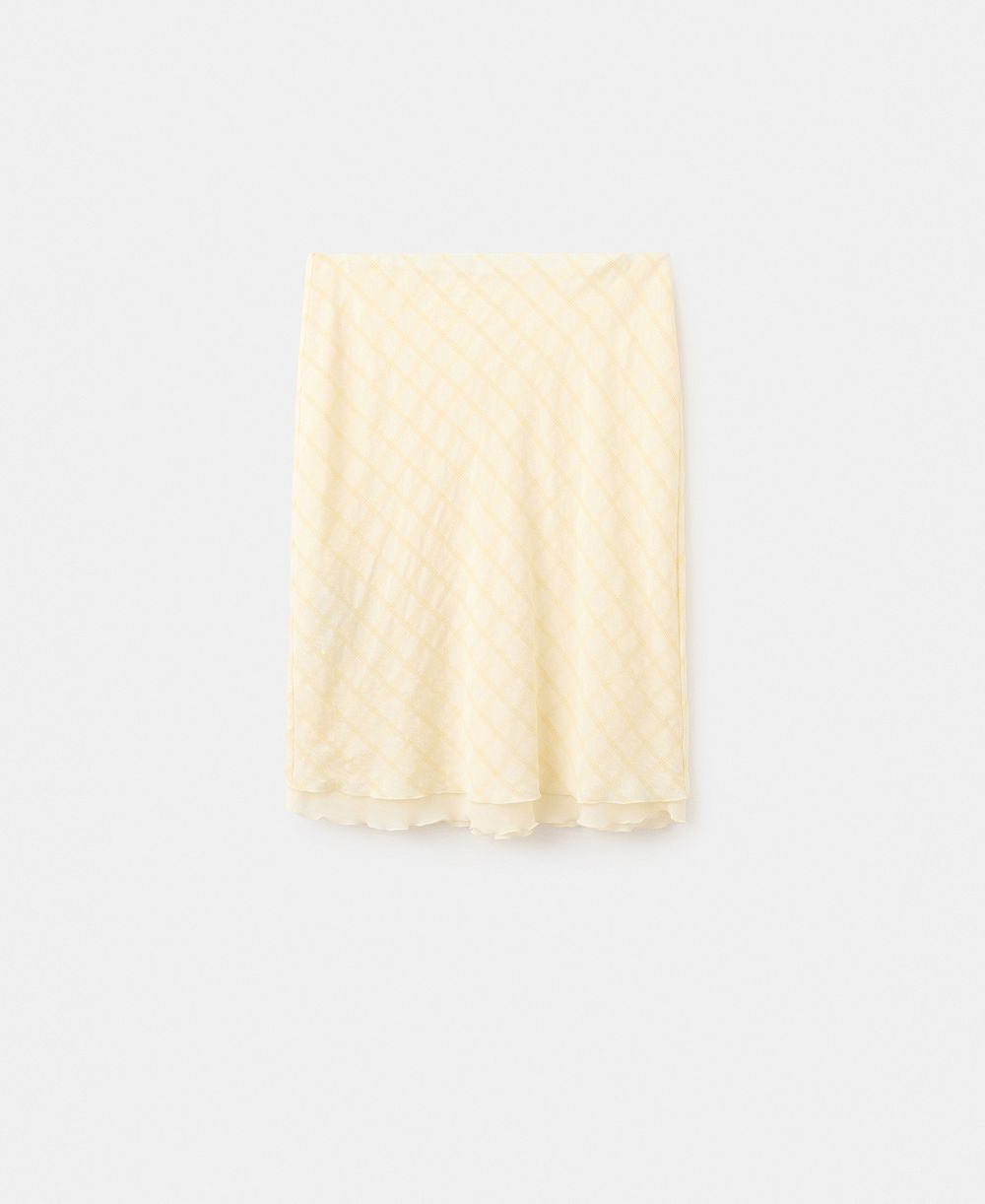Mango Women's Checked Midi Skirt
