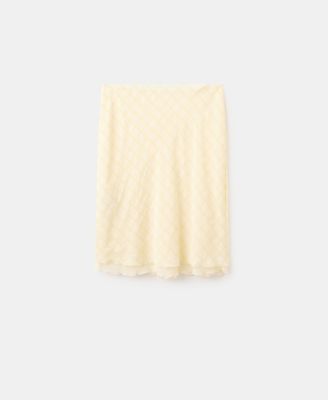 Mango Women's Checked Midi Skirt