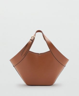 Mango Women's Large Faux-Leather Shoulder Bag